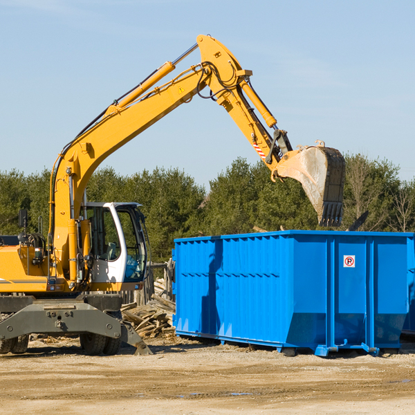 are there any restrictions on where a residential dumpster can be placed in Porters Sideling PA